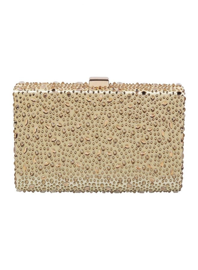Metro Womens Synthetic Gold Clutch (One Size) - Image 3